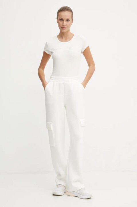 Kadın Cecılıa Scuba Cargo Eşofman Altı - Krem 