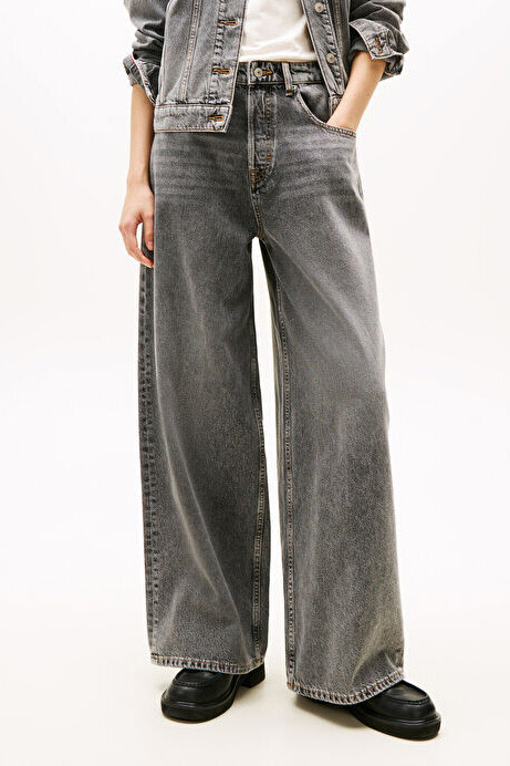 Kadın Charlie Loose Wide Jean Pantolon - Gri - Tommy Hilfiger