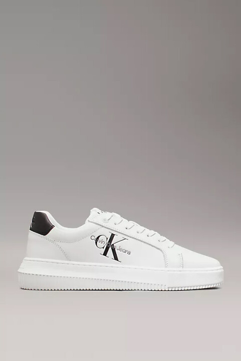 Kadın Chunky Cupsole Mono Lth Wn Sneaker-Beyaz - Calvin Klein