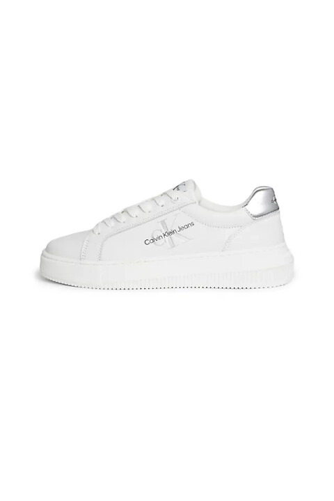 Kadın Chunky Cupsole Sneaker Ayakkabı - Beyaz Gümüş - Calvin Klein