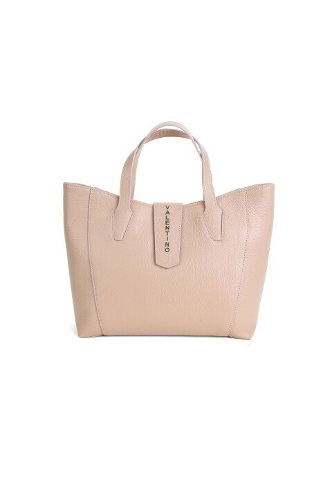 Kadın Çıkarılabilir Askılı Deri Omuz Çantası - Pudra - Valentino