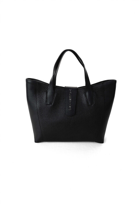 Kadın Çıkarılabilir Askılı Deri Omuz Çantası - Siyah - Valentino