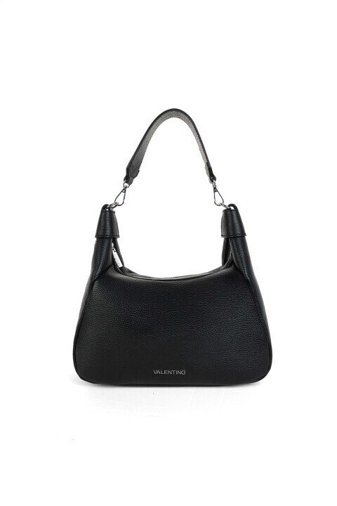 Kadın Çıkarılabilir Askılı Deri Omuz Çantası - Siyah - Valentino