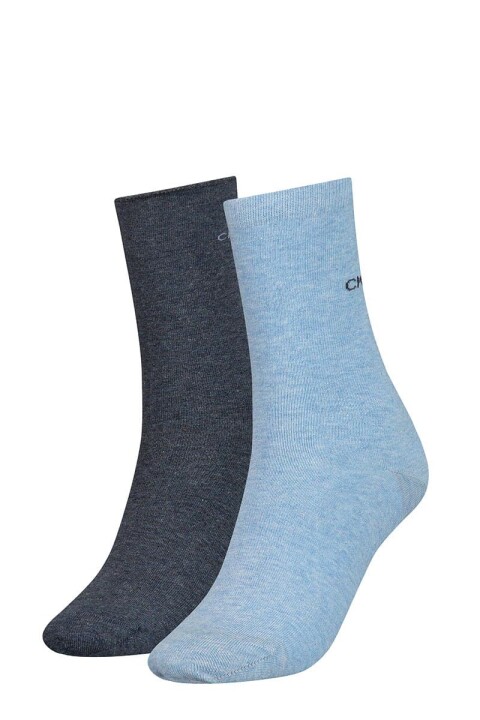 Kadın Ck 2'li Çorap - Lacivert/Mavi 