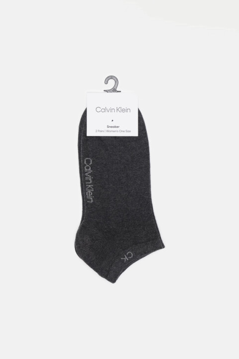 Kadın Ck 2'li Sneaker Çorap - Gri - Calvin Klein