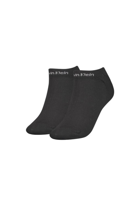 Kadın Ck 2'li Sneaker Gripper Çorap - Siyah 