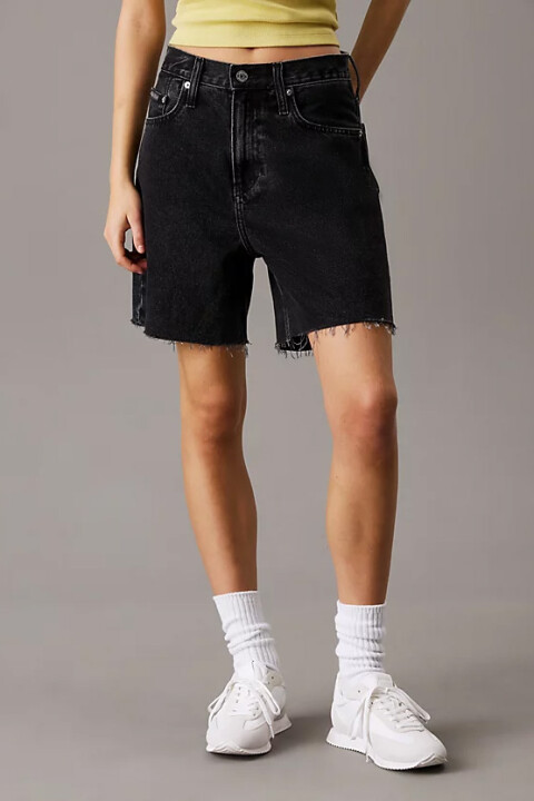 Kadın Ck Bermuda Şort - Siyah - Calvin Klein