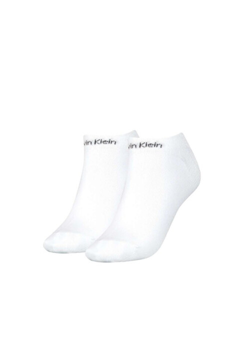 Kadın Ck Gripper 2'li Sneaker Çorap - Beyaz 