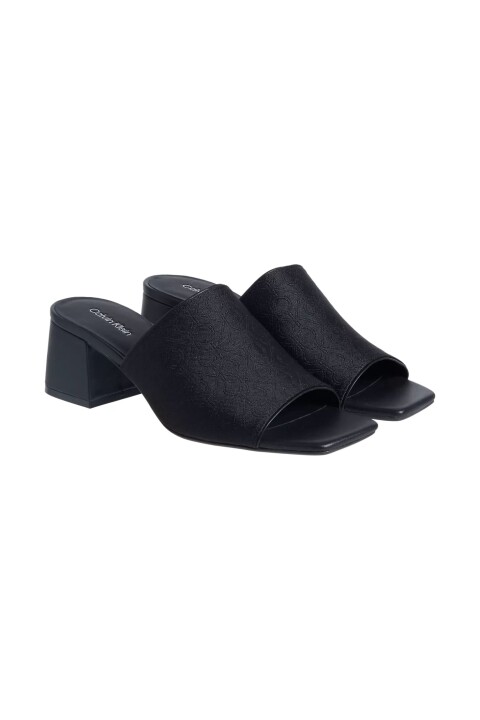 Kadın Ck Heel Slide 50 Jacq Topuklu Terlik - Siyah 