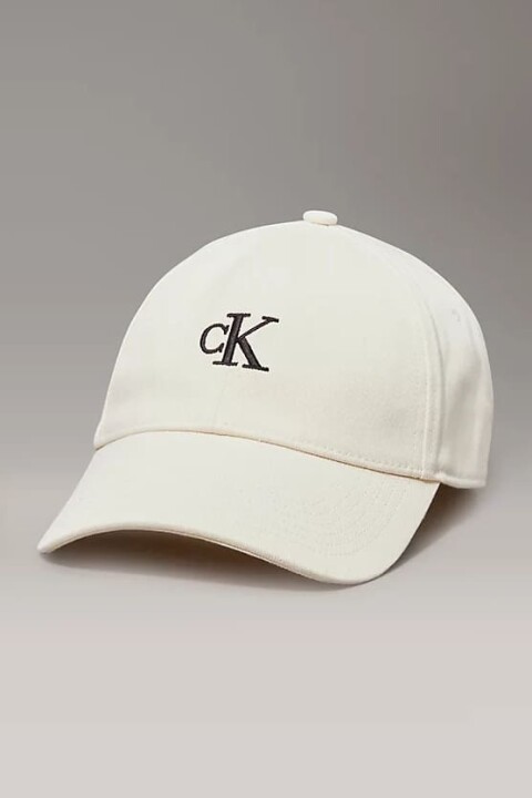 Kadın Ck İşlemeli Baseball Şapka - Beyaz - Calvin Klein