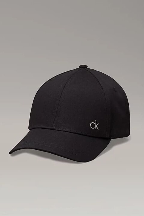 Kadın Ck Metal Logo Şapka - Siyah - Calvin Klein