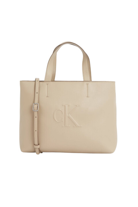 Kadın Ck Mini Tote Çanta - Bej 