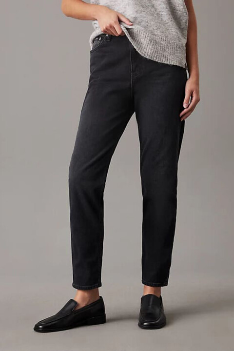 Kadın Ck Mom Jean Pantolon - Siyah - Calvin Klein
