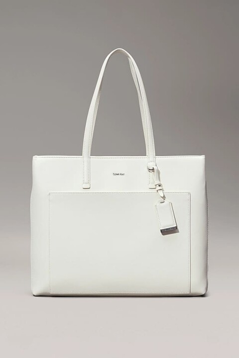 Kadın Ck Must Medium Shopper Omuz Çantası - Ekru 