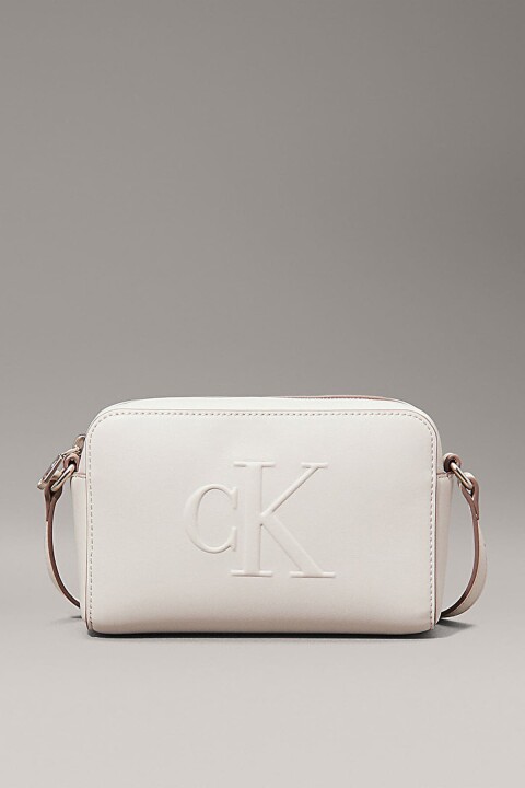Kadın Ck Sculpted Camera Çanta - Beyaz 