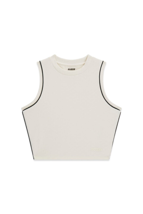 Kadın Clara Aktif Crop T-Shirt - Beyaz 