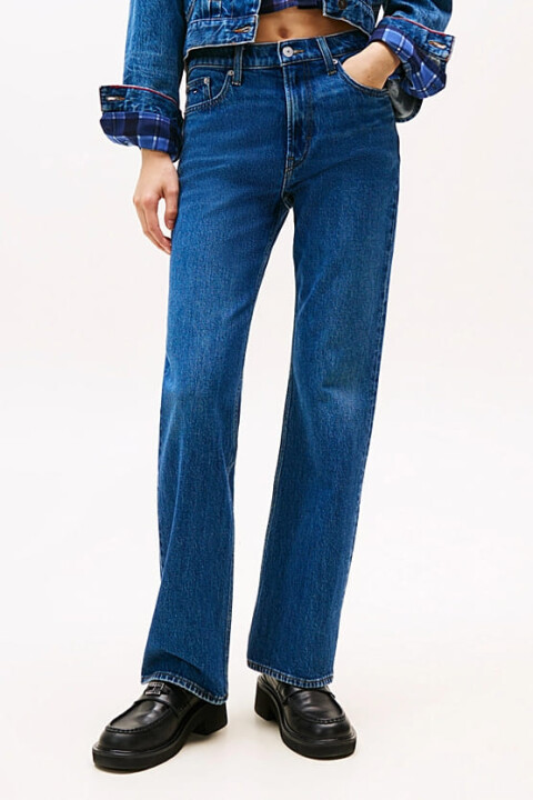 Kadın Cleo Orta Bel İspanyol Paça Jean Pantolon - Mavi - Tommy Hilfiger