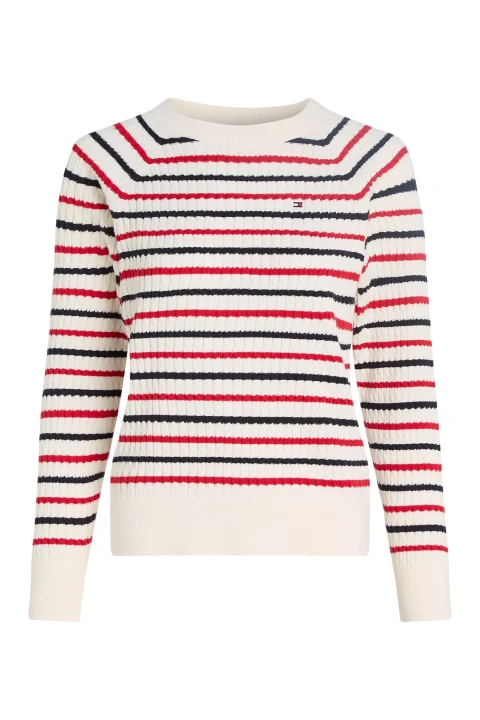 Kadın Co Cable C-Nk Kazak-Beyaz 