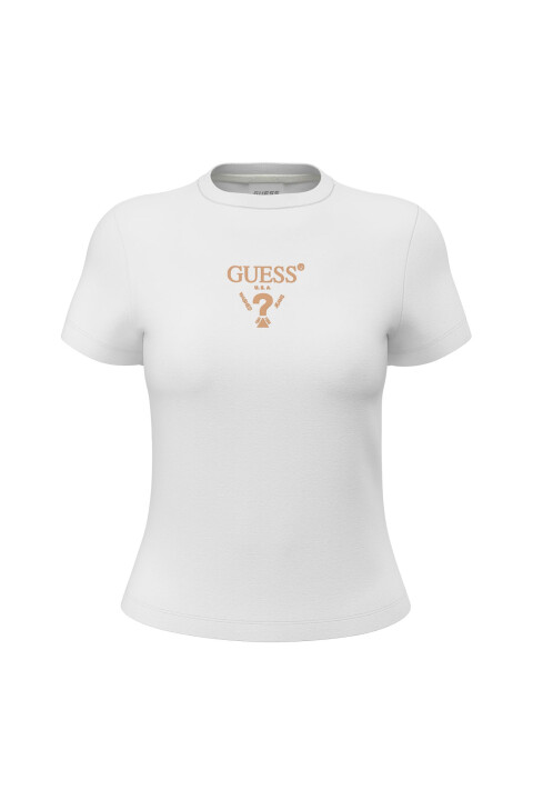 Kadın Colette Aktif Slim Fit T-Shirt - Beyaz 