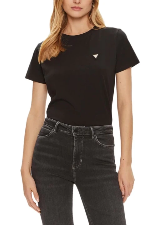 Kadın Colette Regular Fit Logolu T-Shirt - Siyah - Guess