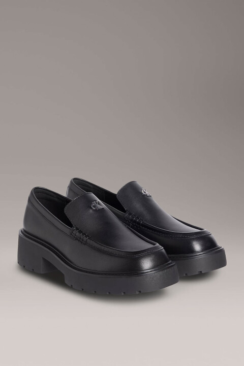 Kadın Combat Loafer HW LTH Ayakkabı - Siyah - Calvin Klein