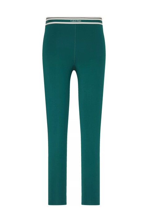 Kadın Dar Kalıp Yazı Logolu Bel Bantlı Tayt - Yeşil - Calvin Klein