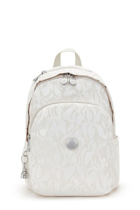 Kadın Delia Elevated Jacquard Sırt Çantası - Bej - Kipling