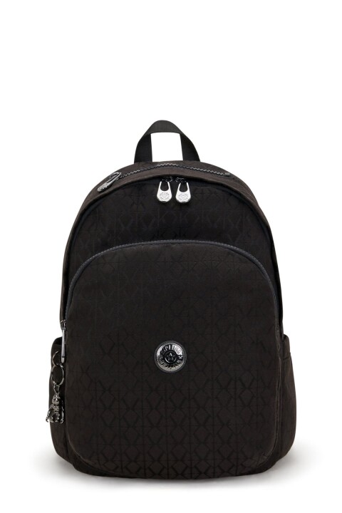 Kadın Delia Elevated Jacquard Sırt Çantası - Siyah - Kipling