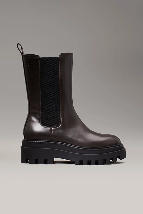Kadın Deri Platform Chelsea Bot - Kahve - Calvin Klein