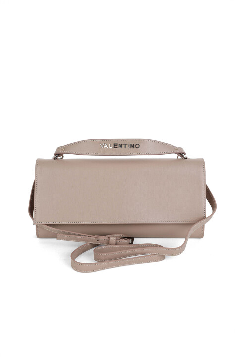 Kadın Dokulu Deri El Çantası - Pudra - Valentino