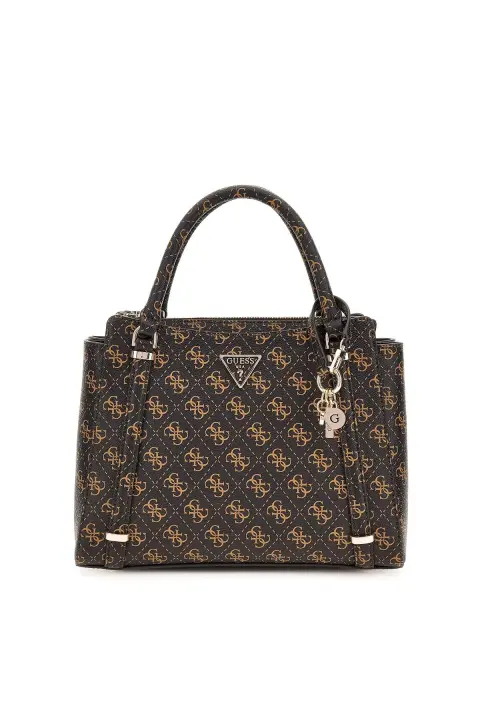 Kadın Eco Erıca 2 Marka Logolu Ayarlanabilir Omuz Askılı Omuz Çantası - Kahverengi 