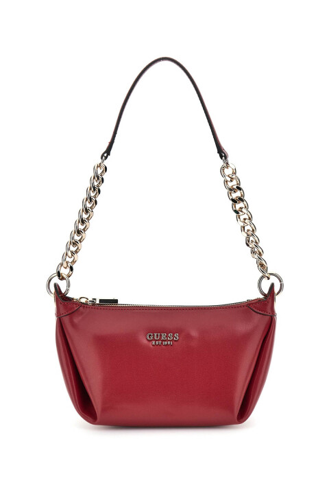 Kadın Eco Evaine Top Fermuarlı Omuz Çantası - Kırmızı 