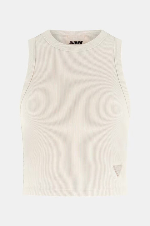 Kadın Edie Aktif Crop - Krem - Guess