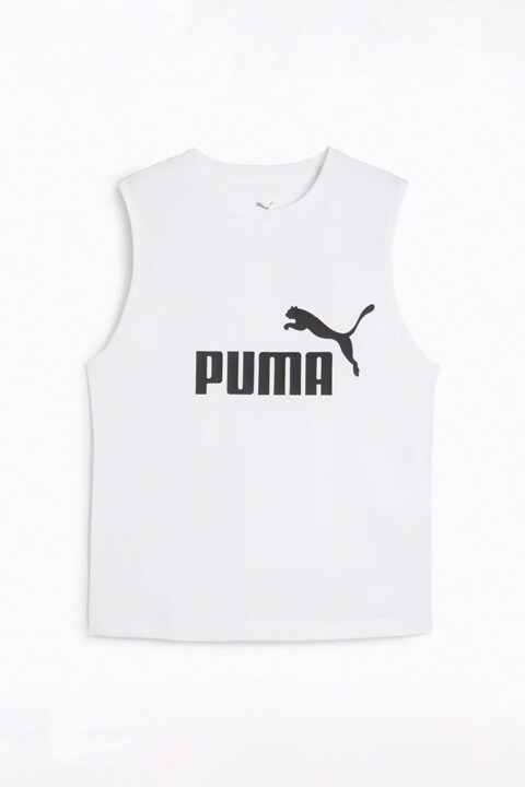 Kadın ESS No. 1 Logo Slim Tank T-Shirt - Beyaz - PUMA
