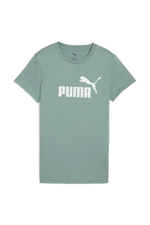 Kadın Ess No.1 Logo T-Shirt - Yeşil - PUMA