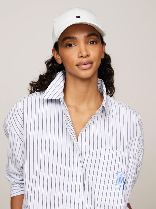 Kadın Essentıal Flag Cap Şapka-Beyaz - Tommy Hilfiger
