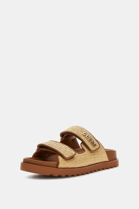 Kadın Fadeliza Çift Bantlı Sandalet - Kahverengi - Guess