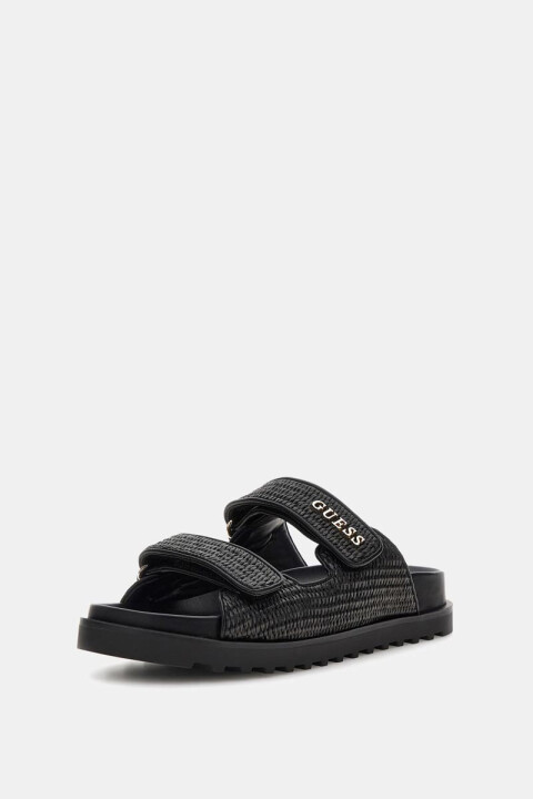 Kadın Fadeliza Çift Bantlı Sandalet - Siyah 