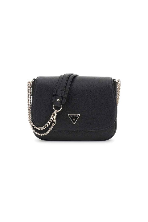 Kadın Fedora Flap Shoulder Bag Omuz Çantası - Siyah - Guess