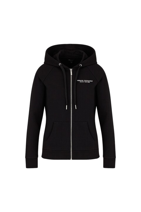 Kadın Fermuarlı Sweatshirt - Siyah - Armani Exchange