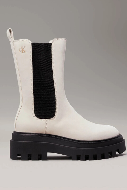 Kadın Platform Chelsea Deri Bot - Bej - Calvin Klein