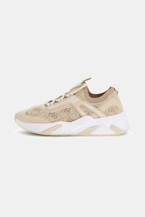 Kadın Genga Sneaker - Çok Renkli Bej/Altın - Guess