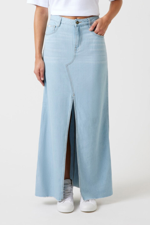 Kadın GJ A Kesim Denim Etek - Buz Mavisi - Guess