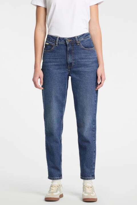 Kadın Gj G06 Mom Jeans Pantolon- Mavi 