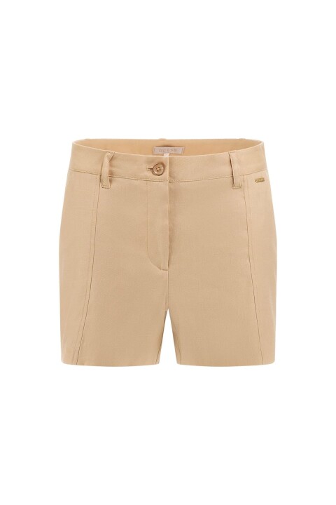 Kadın Gj Isabeau Linin Şort - Bej - Guess
