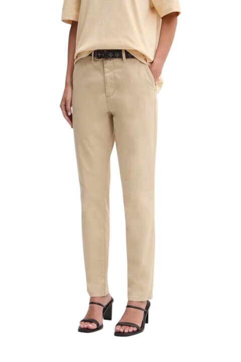 Kadın GJ Slim Fit Pantolon - Bej - Guess