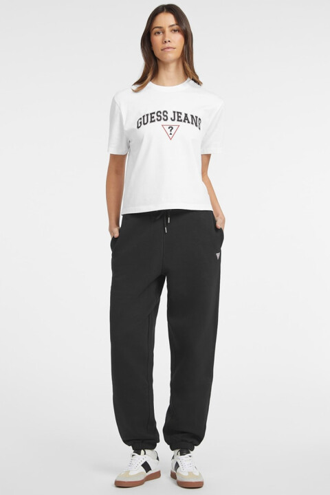 Kadın Gj Trıangle Label Jogger Pantolon - Siyah - Guess