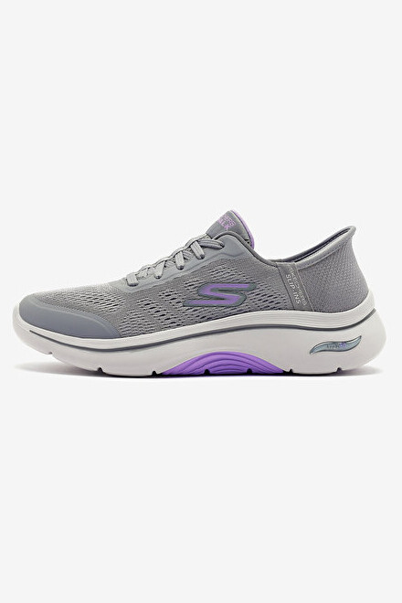 Kadın Go Walk Arch Fit Valencia Spor Ayakkabı - Gri/Mor - Skechers