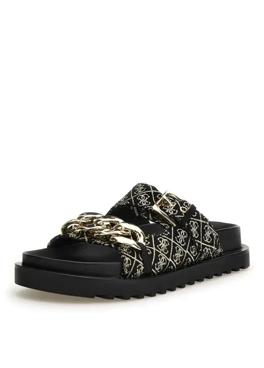 Kadın Guess Fl6Fatfal03 Terlik - Siyah 