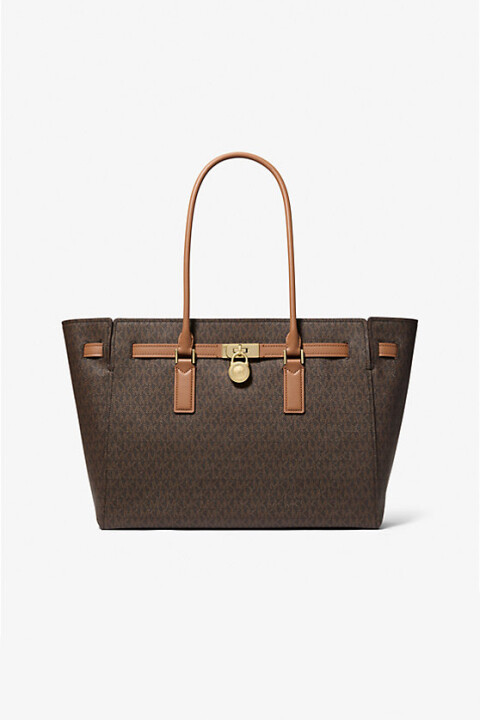 Kadın Hamilton Moderne Tote Desenli Omuz Çantası - Kahverengi - Michael Kors